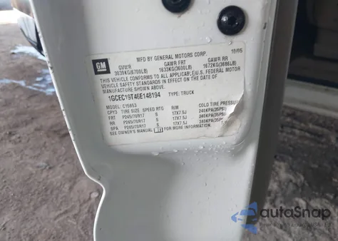 2006 Chevrolet Silverado 1500 Lt1 z USA, uszkodzony, nr VIN 1GCEC19T46E148194